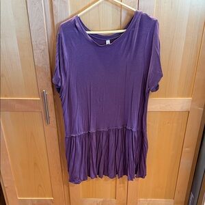Zenana Outfitters Purple Short Sleeve Top 2X EUC